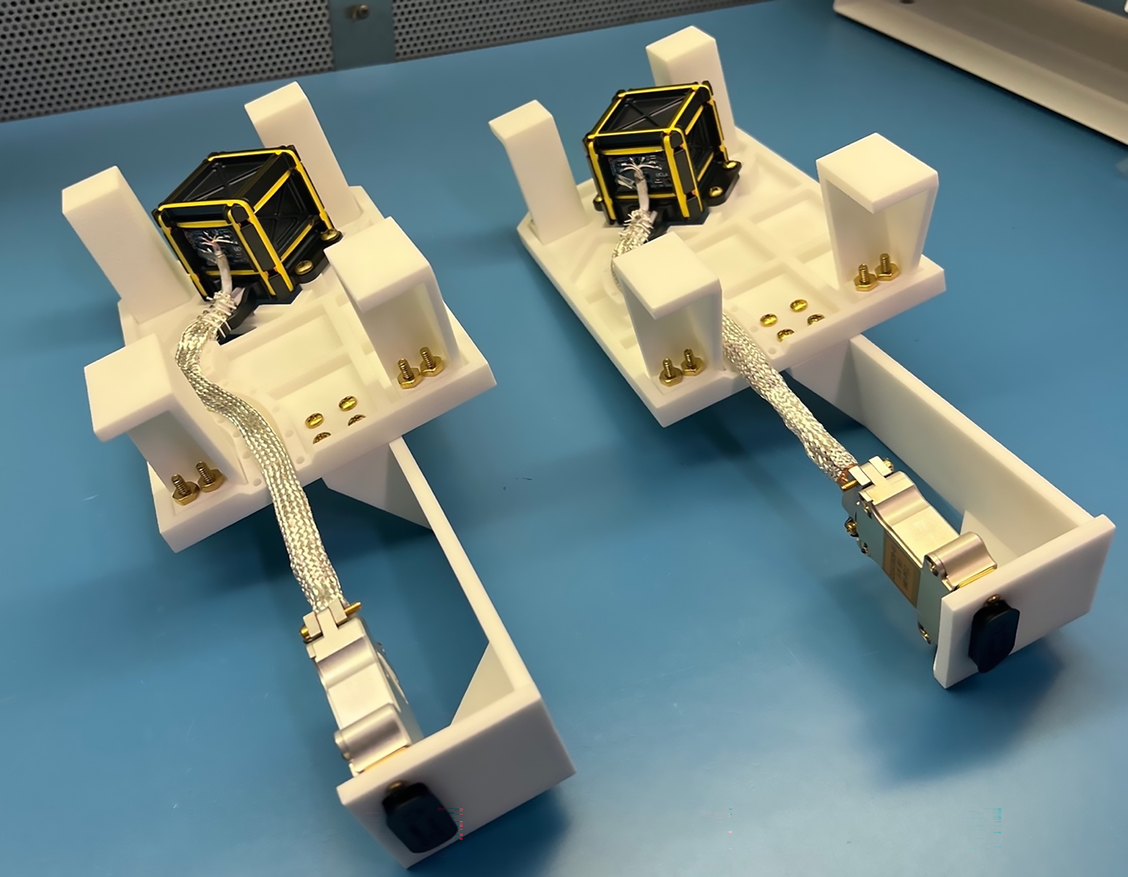 A photo of the two MAG flight model sensors
