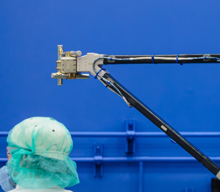 The TRACERS MSC instrument mounted on the end of the bracket boom
